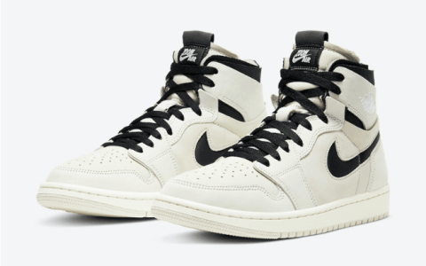 AJ1奶茶配色官图曝光 Air Jordan 1 Zoom CMFT “Summit White” AJ1米白色高帮 货号：CT0979-100