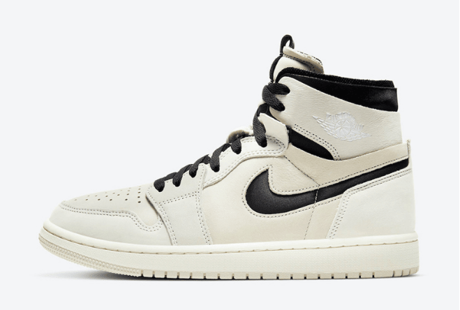 AJ1奶茶配色官图曝光 Air Jordan 1 Zoom CMFT “Summit White” AJ1米白色高帮 货号：CT0979-100