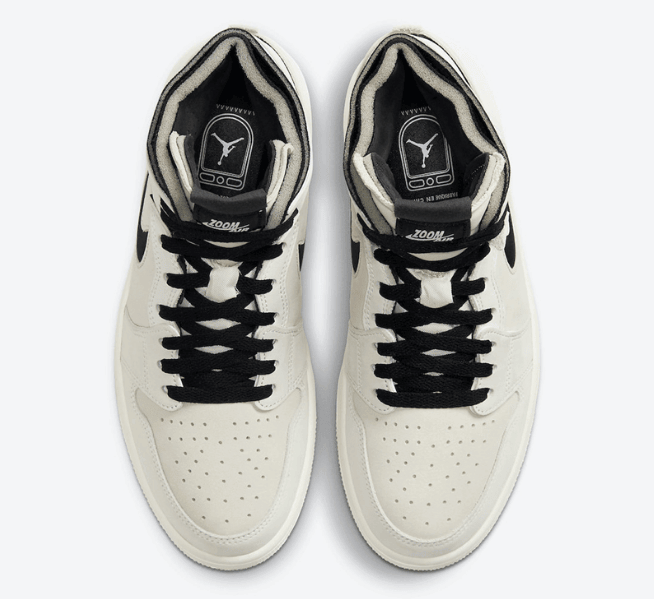 AJ1奶茶配色官图曝光 Air Jordan 1 Zoom CMFT “Summit White” AJ1米白色高帮 货号：CT0979-100