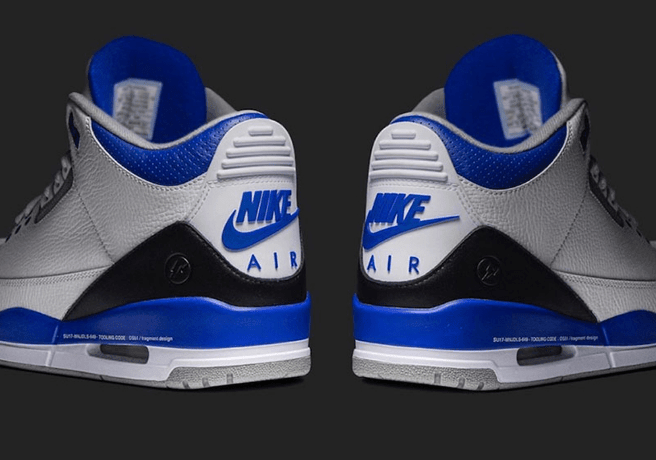 AJ3小闪电发售日期 冠希同款AJ Air Jordan 3 “Racer Blue” AJ3白蓝实战球鞋亲友配色 货号：CT8532-145