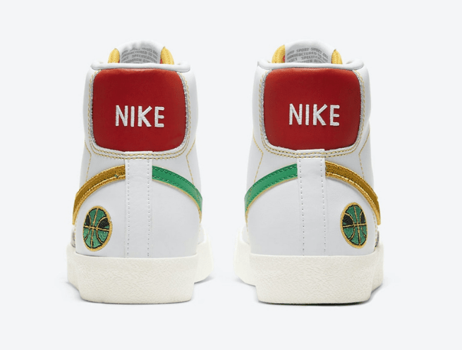 耐克开拓者米白色高帮 Nike Blazer Mid GS “Raygun” 耐克外星人配色新款 货号：DD9528-100