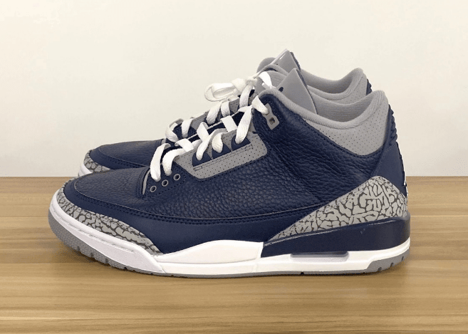 AJ3午夜蓝明年年初发售 Air Jordan 3 “Midnight Navy” AJ3灰蓝中帮球鞋实物图 货号：CT8532-401