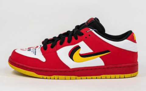 耐克Dunk SB越南建厂25周年 Nike SB Dunk Low “Vietnam” 耐克Dunk SB黑白红低帮板鞋 货号：309242-307