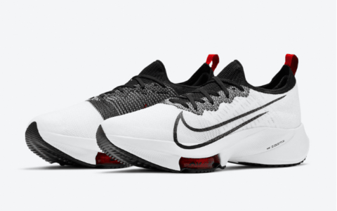 耐克NEXT%白黑色跑鞋 Nike Air Zoom Tempo NEXT% 耐克黑白红全新配色即将发售 货号：CI9923-102