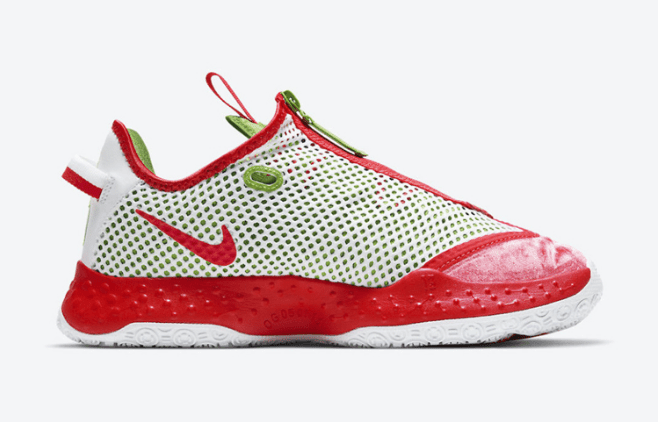 耐克保罗乔治阴阳红色阴阳设计 Nike PG 4 “Christmas” 全新PG4圣诞节限定阴阳发售日期 货号：CD5082-602