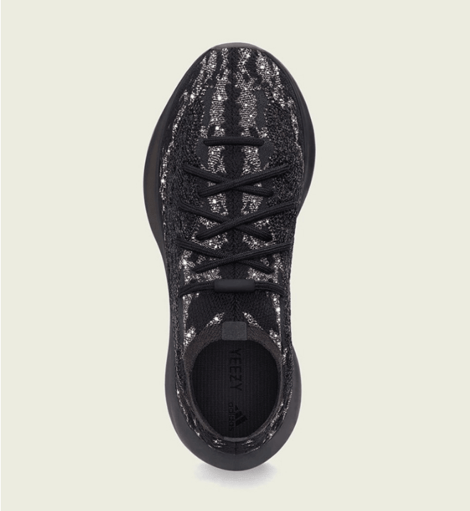 全新黑武士椰子380官图 adidas Yeezy Boost 380 “Onyx Reflective” 椰子380黑色满天星配色 货号：H02536