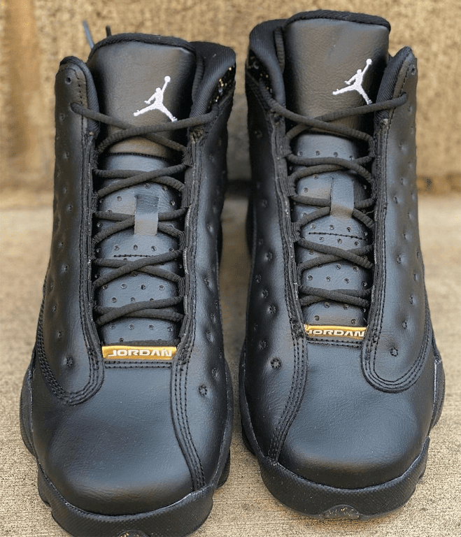 AJ13满天星新款海外曝光 Air Jordan 13 GS “Black Gold” AJ13黑金实战球鞋发售日期 货号：DC9443-007