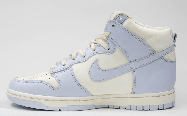 耐克Dunk乳白色淡紫色高帮 Nike Dunk High WMNS “Football Grey” DUNK马卡龙全新配色发售日期 货号：DD1869-102