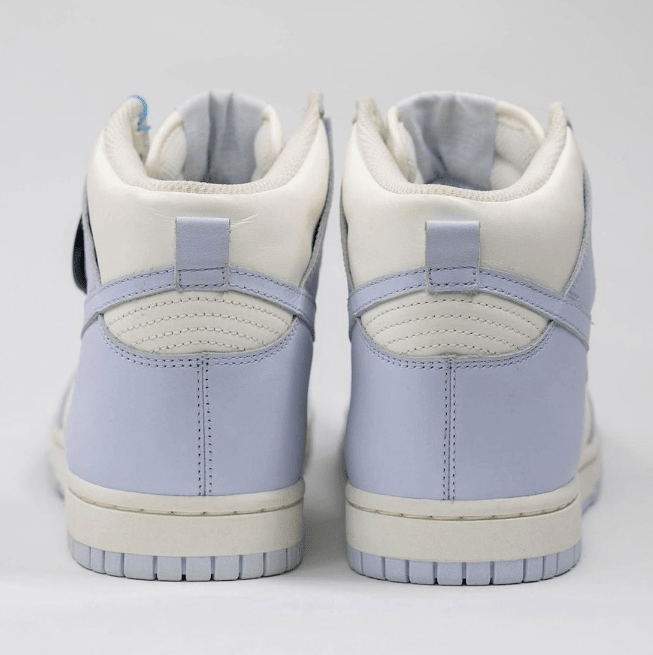 耐克Dunk乳白色淡紫色高帮 Nike Dunk High WMNS “Football Grey” DUNK马卡龙全新配色发售日期 货号：DD1869-102