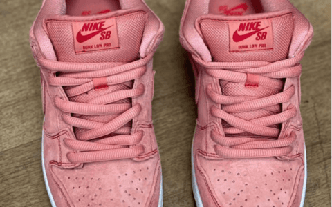 耐克SB Dunk粉色翻毛皮低帮 Nike SB Dunk Low “Pink” 耐克Dunk全新配色实物图曝光 货号：CV1655-600