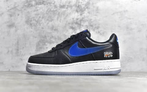 耐克空军KITH联名黑色鞋面红蓝鸳鸯钩 KITH x Nike Air Force 1 " NYC " 空军最高品质 货号：CZ7928-001