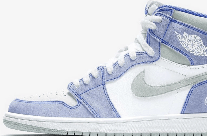 AJ1薄荷糖高帮实物图曝光 Air Jordan 1 High OG “Hyper Royal” 全新AJ1高帮新配色发售 货号：555088-402