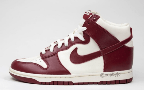 耐克Dunk白红高帮OG复刻 Nike Dunk High “Team Red” 经典耐克Dunk白红配色实物图 货号：DD1869-101