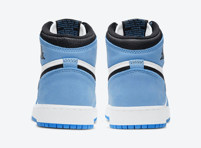 耐克AJ1大学蓝北卡蓝 Air Jordan 1 High OG “University Blue” 经典AJ1白蓝高帮复刻 货号：555088-134