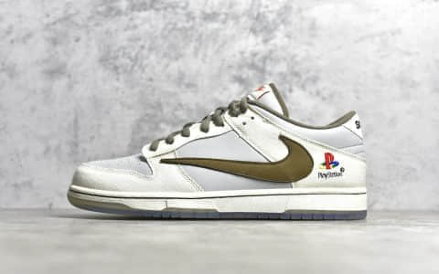 耐克Dunk SB斯科特联名倒钩低帮 TS x PlayStation x NIKE SB Dunk PS5 耐克Dunk倒钩低帮 货号：DA1638-100