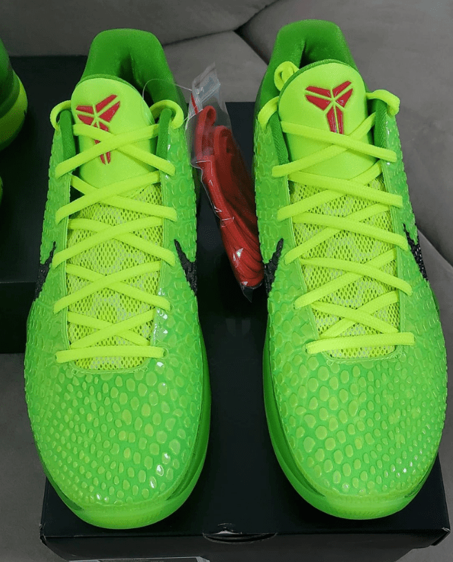 耐克科比6代青蜂侠战靴 圣诞 Nike Kobe 6 Protro 耐克科比绿色实战球鞋 货号：CW2190-300
