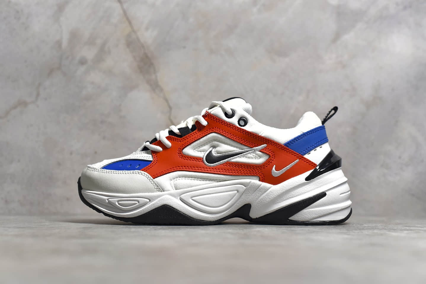 耐克M2K白红蓝老爹鞋跑鞋 NIKE M2K Tekno 纯原版本高品质耐克M2K复古慢跑鞋 货号：AV4789-100