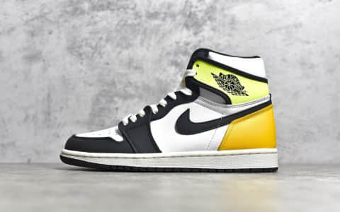 AJ1黑黄高帮Air Jordan 1 Retro High OG "VoltGold" 黑黄AJ OG纯原版本 货号：555088-118