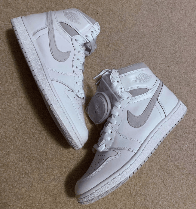 AJ1白灰高帮元年复刻 Air Jordan 1 High ’85 “Neutral Grey”实物图曝光 货号：BQ4422-100