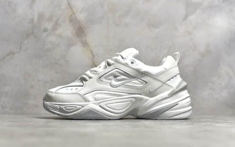 耐克M2K纯白色跑鞋 NIKE M2K Tekno 耐克老爹鞋纯原版本 莆田耐克M2K 货号：AO8108-100