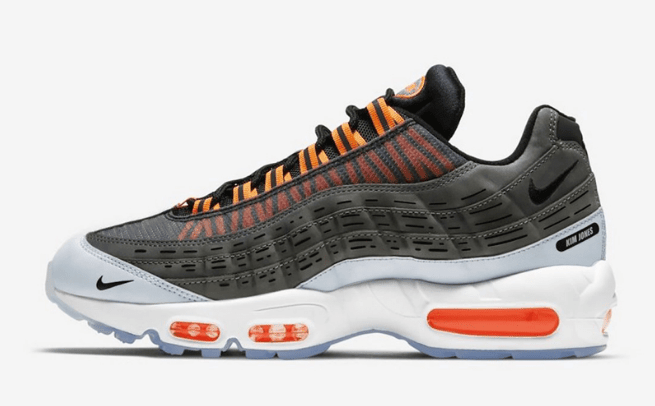 耐克MAX95与迪奥设计师联名款 Kim Jones x Nike Air Max 95 耐克MAX95灰绿灰红 货号：DD1871-001 / DD1871-002