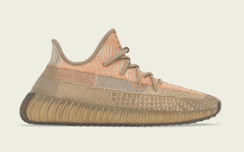 阿迪达斯椰子350V2美洲限定合体版 adidas Yeezy Boost 350 V2 “Sand Taupe”发售日期 货号：FZ5240