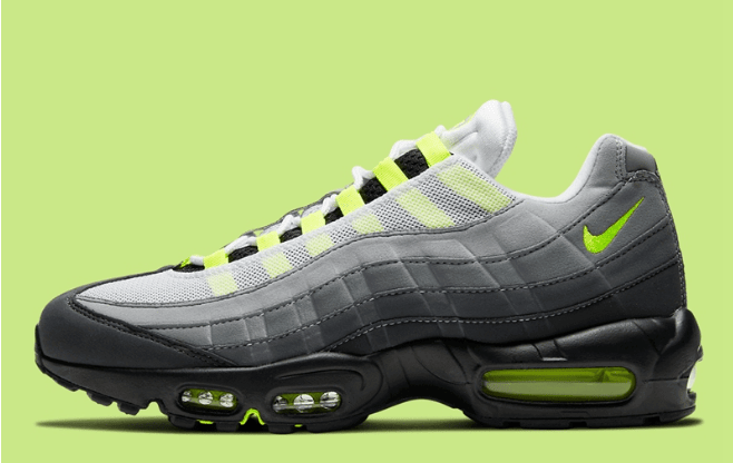 耐克MAX95 Neon亲子鞋 Nike Air Max 95 "Neon" 首发耐克MAX95灰黑GS版本童鞋都有 货号：CT1689-001