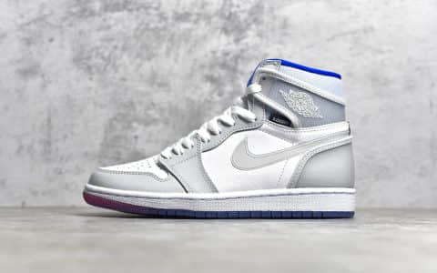 AJ1小迪奥高帮性价比版本 Air Jordan 1 Zoom Racer Blue AJ1迪奥联名 货号：CK6637-104