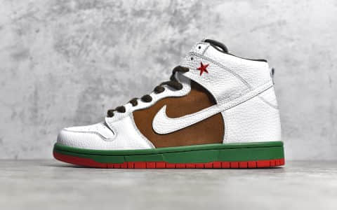 耐克Dunk SB加州洲际限定配色 NIKE SB Dunk High Cali 加州原厂织唛标 一致匹配原版 货号：313171-201