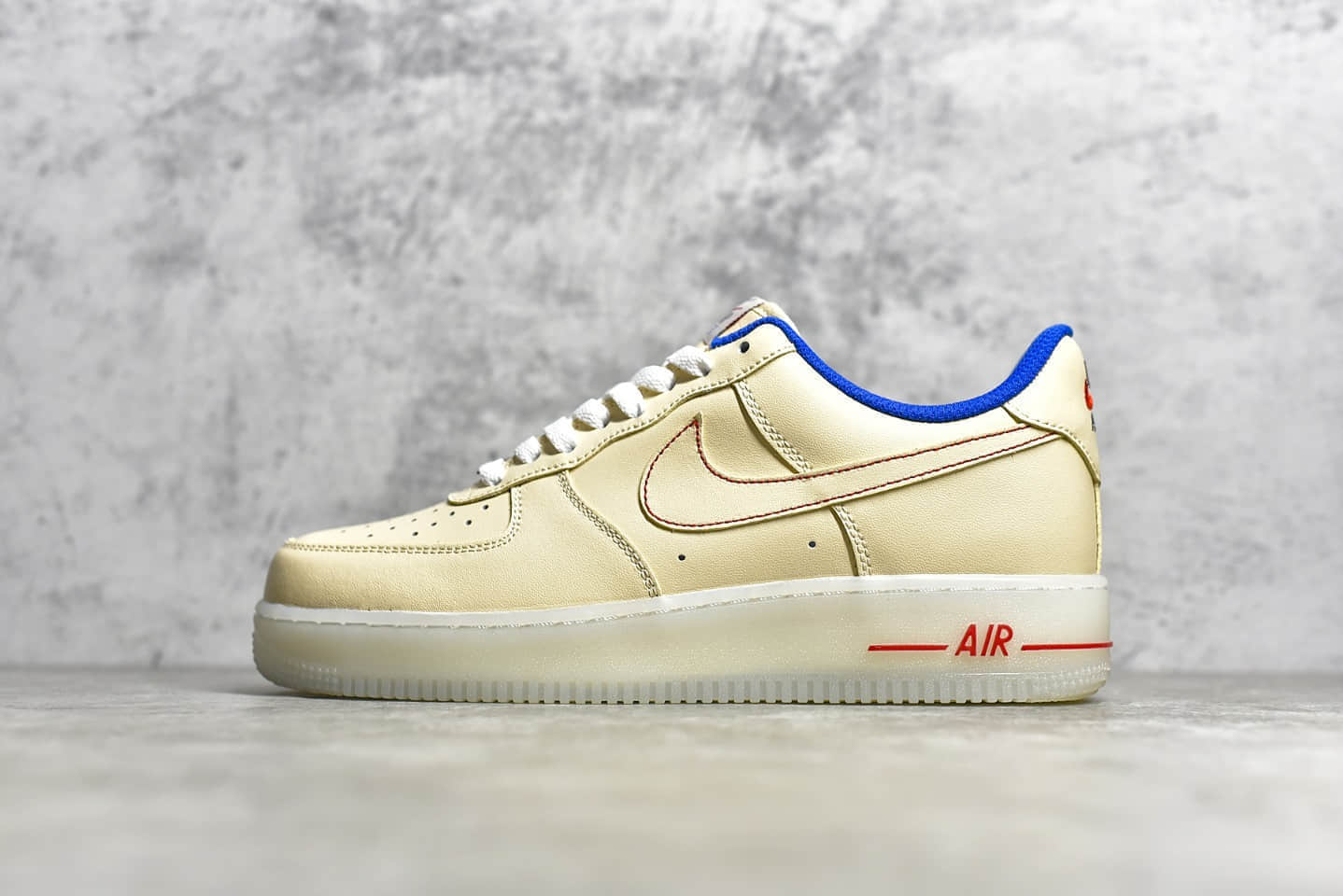 耐克空军米黄色果冻底低帮 Nike Air Force 1 Low CJ纯原版本耐克内置SOLE蜂窝气垫板鞋 货号：DH0928-800