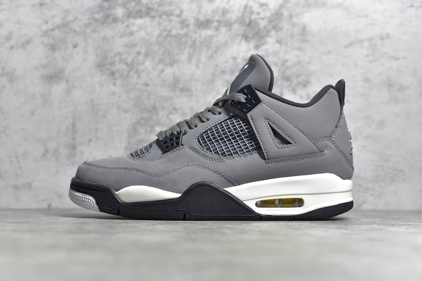 AJ4酷灰复刻版本 Air Jordan 4 “Cool Grey” 灰老鼠莆田纯原版本AJ4原厂裁片 货号：308497-007