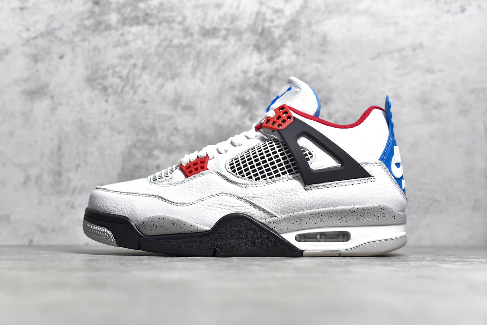 AJ4鸳鸯红蓝实战球鞋 Air Jordan 4 Tattoo “What The”鸳鸯 货号：CI1184-146