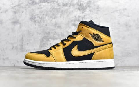 AJ1小麦砂石中帮 Air Jordan 1 Mid SE "Desert Ochre"女款砂石H12纯原版本 货号：DB5453-700