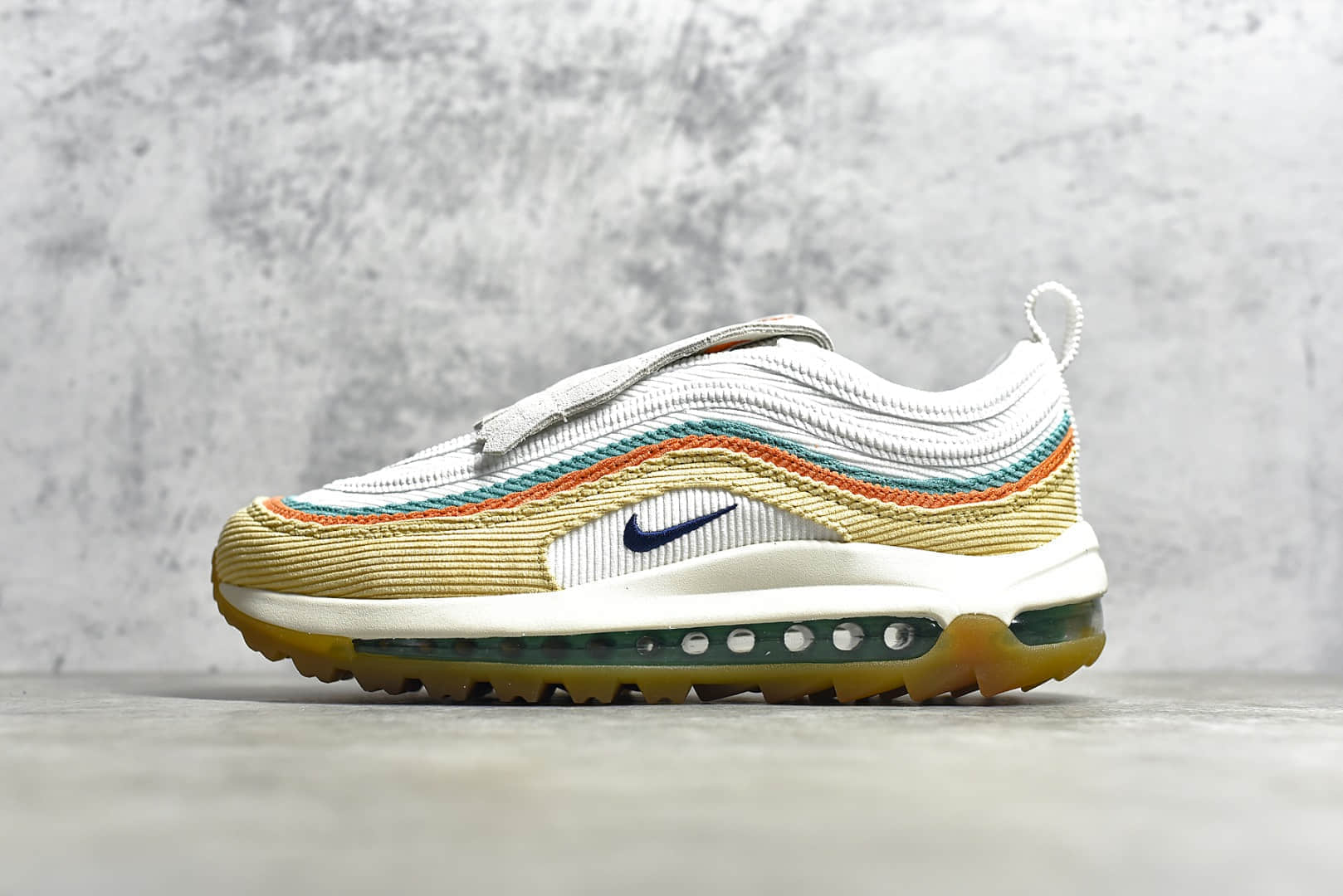 耐克MAX97子弹高尔夫灯芯绒 NIKE Golf Air Max 97G 耐克子弹气垫高尔夫系列 货号：CJ0563-200