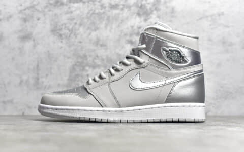 AJ1日本限定银色高帮 Air Jordan 1 High OG “Japan” 高贵的银色金属感原厂AJ日本限定 货号：DC1788-029