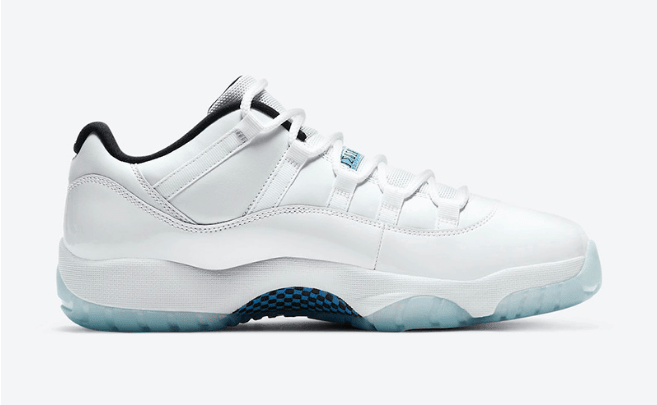 AJ11白蓝低帮真碳25周年纪念款 Air Jordan 11 Low “Legend Blue” 致敬乔丹1996年全明星赛 货号：AV2187-117