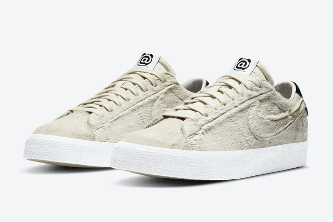 耐克开拓者马毛低帮联名款 Medicom Toy x Nike SB Blazer 全新耐克Medicom Toy联名 货号：CZ4620-200