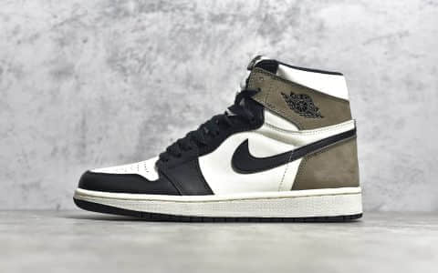 AJ1小倒钩摩卡咖啡 Air Jordan 1 Retro “Dark Mocha” SG纯原版本AJ1白黑棕 货号：555088-105