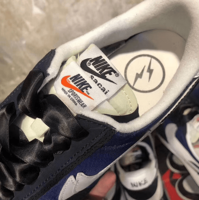 耐克Sacai藤原浩三方联名发售日期 fragment x sacai x Nike LDWaffle 耐克华夫闪电联名双勾解构鞋 货号：DH2684-40