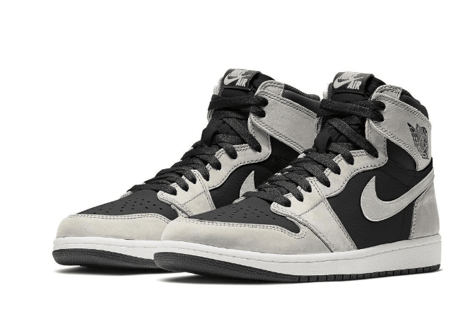 AJ1渣渣灰2.0发售日期 Air Jordan 1 “Shadow 2.0” 全新AJ1黑灰麂皮高帮 货号：555088-035