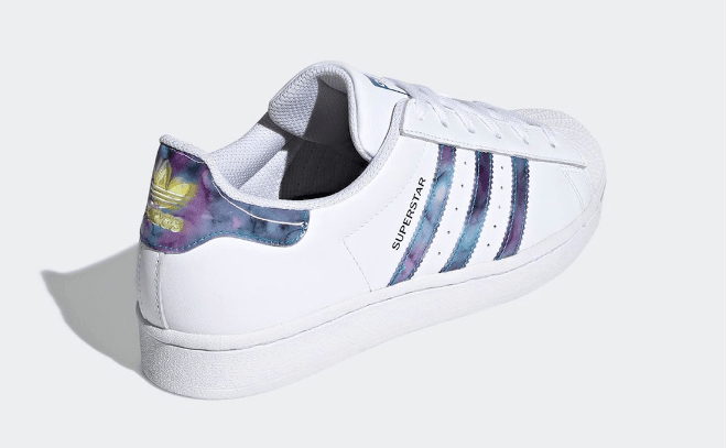 阿迪达斯贝壳头镭射板鞋 adidas Superstar “Abalone” 贝壳头蓝绿紫渐变配色新款 货号：GZ5217