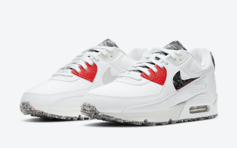 耐克AIR MAX90可回收材料鞋款 Nike Air Max 90 M2Z2 耐克大理石纹理MAX90新配色 货号：DD0383-100