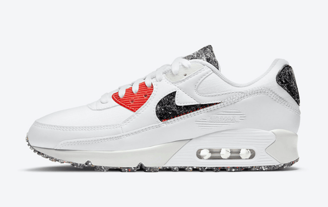 耐克AIR MAX90可回收材料鞋款 Nike Air Max 90 M2Z2 耐克大理石纹理MAX90新配色 货号：DD0383-100