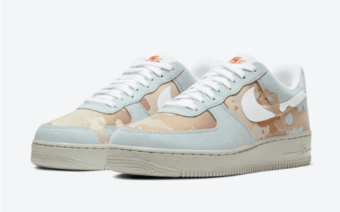 耐克空军一号沙漠迷彩低帮 Nike Air Force 1 ’07 LX “Desert Camo” 耐克空军迷彩休闲板鞋新款 货号：DD1175-001