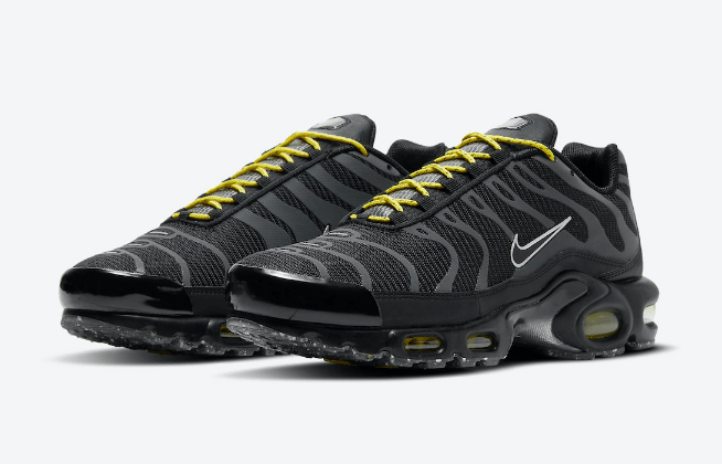 耐克MAX PLUS黑色老爹鞋气垫鞋 Nike Air Max Plus 耐克可回收材质垃圾鞋全新配色 货号：DD7112-002