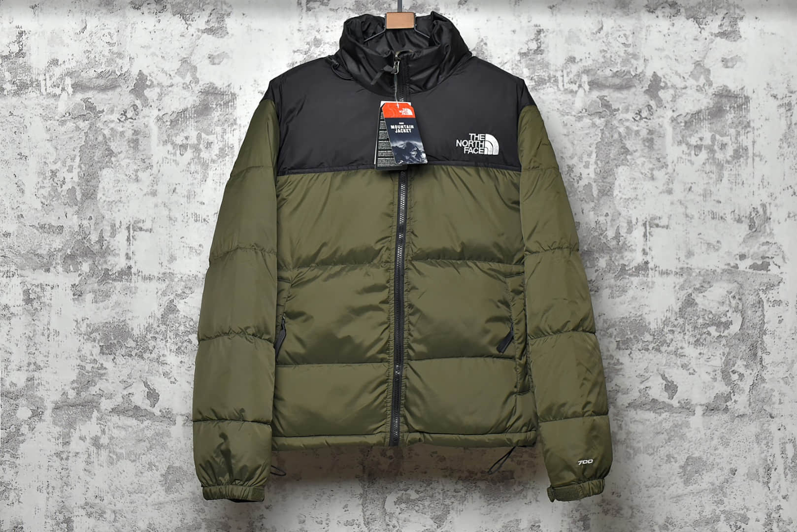 北面羽绒服黑绿配色 The North Face 19Fw 1996 Nuptse 莆田顶级北面羽绒服正品复刻新国际标准80白鸭绒