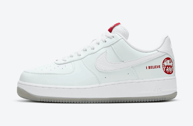 耐克空军达摩刮刮乐 Nike Air Force 1 Low “I Believe Daruma” 耐克空军中国年限定 货号：DD9941-100