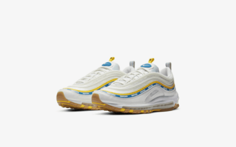 耐克子弹气垫跑鞋联名款白色 UNDEFEATED x Nike Air Max 97 “White”明早发售 货号：DC4830-100