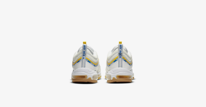 耐克子弹气垫跑鞋联名款白色 UNDEFEATED x Nike Air Max 97 “White”明早发售 货号：DC4830-100