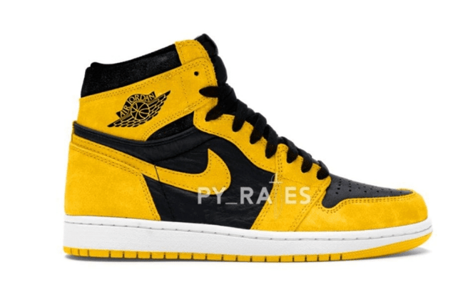 AJ1黑黄高帮全新配色发售 Air Jordan 1 High OG “Pollen” 酷似AJ李小龙配色实物图 货号：555088-701